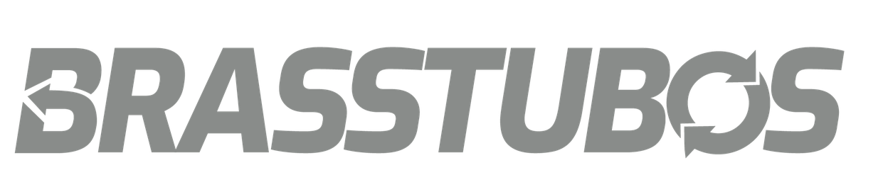 Logotipo de Brasstubos em tom de cinza