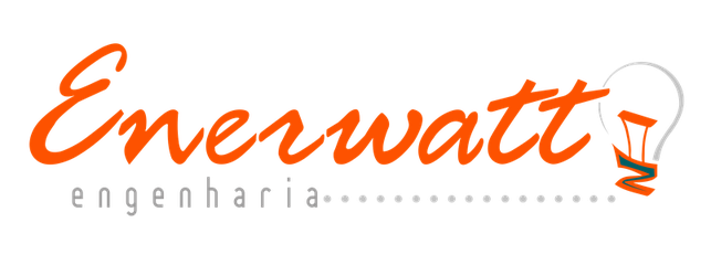 Logotipo de Enerwatt em tom de cinza