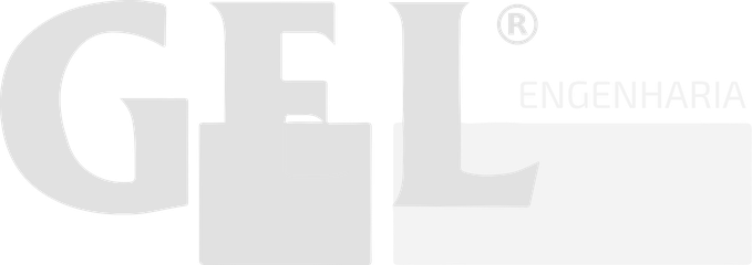 Logotipo de Gel Engenharia em tom de cinza