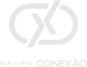 Logotipo de Grupo Conexão em tom de cinza