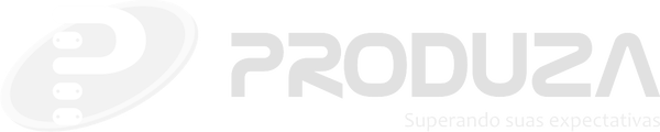 Logotipo de Produza em tom de cinza