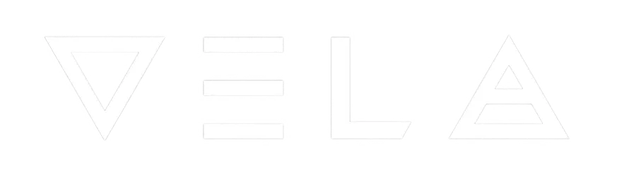 Logotipo de Vela Incorporadora em tom de cinza