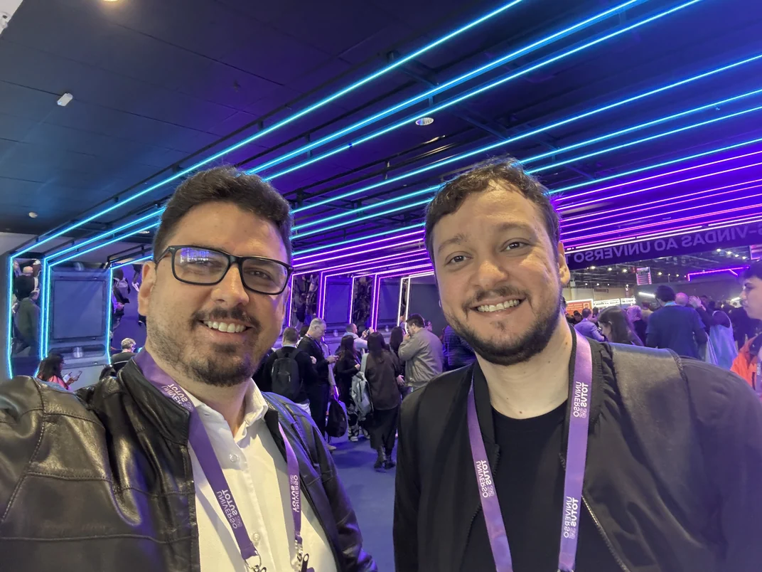 Sócios da Strategi visitando o Universo TOTVS, evento anual do ecossistema TOTVS